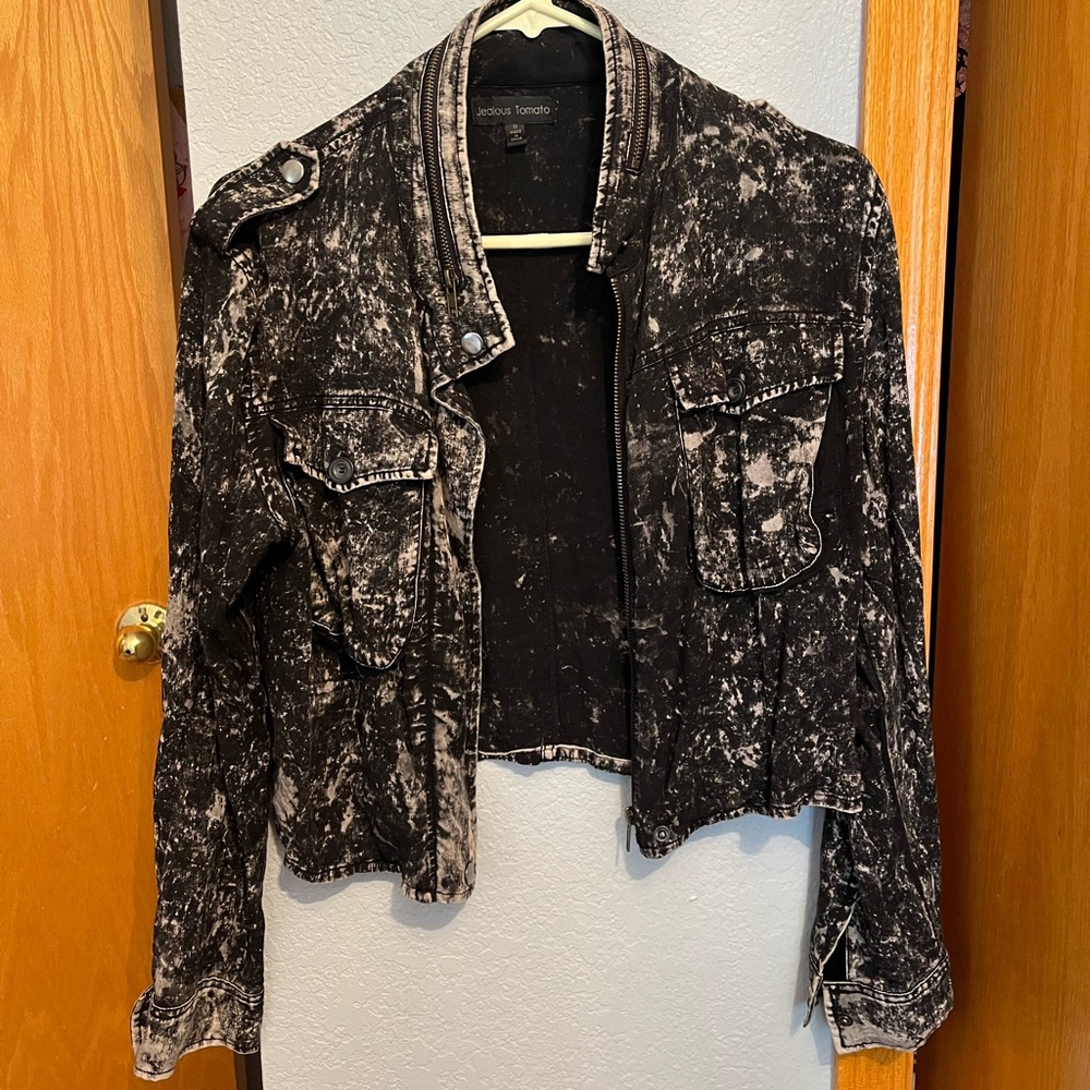 Acid Wash Moto Jacket (worn by Hayley in The Originals)